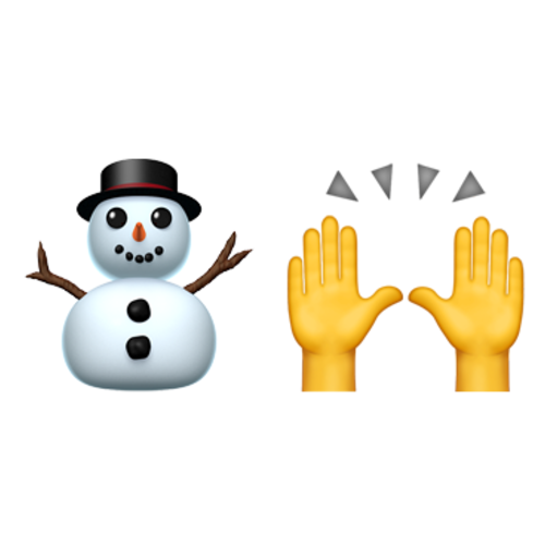 ⛄🙌 Emoji Domain iOS rendering